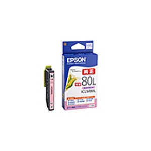 (まとめ) 【 純正品 】 EPSON エプソン インクカートリッジ/トナーカートリッジ 【ICLM80L ライトマゼンタ 増量タイプ】  【×3セット】