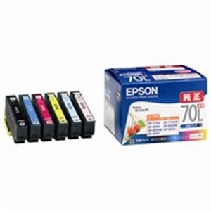 EPSON エプソン インクカートリッジ 純正 (IC6CL70L) 6色パック 増量 |b04