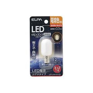 （まとめ）朝日電器 ELPA 電球形LEDランプ ナツメ型LDT1L-G-E12-G101 (×8セット) |b04