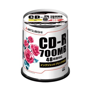 三菱化学 データ用CD-R 100枚入り SR80PP100 |b04