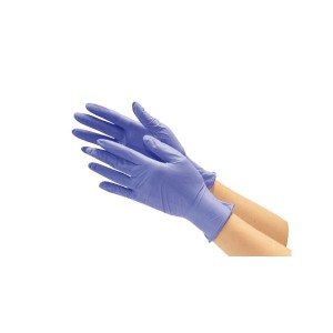 川西工業 ニトリル 使い切り手袋 ブルー S 2500枚(250枚×10箱) |b04