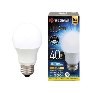 アイリスオーヤマ LED電球40W E26 広配光 昼白色 4個セット |b04