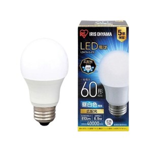 アイリスオーヤマ LED電球60W E26 広配光 昼白色 4個セット |b04