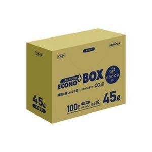 (まとめ) 日本サニパック nocooエコノプラスBOX半透明45L 100枚 CE44 (×2セット) |b04