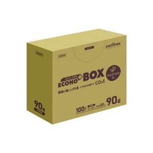 日本サニパック nocooエコノプラスBOX半透明90L 100枚 CE94 |b04