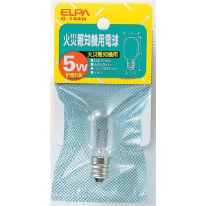 （まとめ） ELPA 火災報知器用電球 5W E12 クリア G-144H (×30セット) |b04