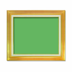 (油額)油縁・キャンバス額・UVカットアクリル仕様・金の油絵額 油絵額 F10号（530×455mm）「ゴールド」 |b04