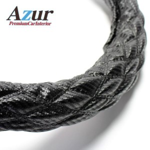 Azur ハンドルカバー クロスロード ステアリングカバー カーボンレザーブラック M（外径約38-39cm） XS61A24A-M |b04