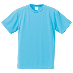 UVカット・吸汗速乾・5枚セット・4.1オンスさらさらドライ Tシャツアクア ブルー 160cm |b04