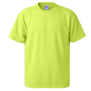 UVカット・吸汗速乾・5枚セット・4.1オンスさらさらドライ Tシャツ蛍光 イエロー XL |b04