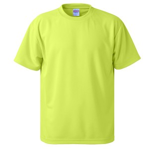 UVカット・吸汗速乾・5枚セット・4.1オンスさらさらドライ Tシャツ蛍光 イエロー XXL |b04