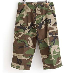 アメリカ軍 BDU クロップドカーゴパンツ ／迷彩服パンツ ( XSサイズ ) リップストップ ウッドランド ( レプリカ ) |b04