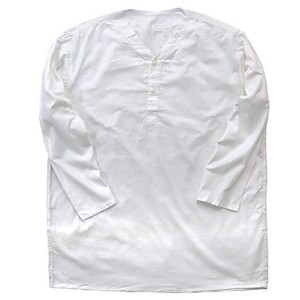ロシア軍放出 スリーピングシャツ サマーヘンリーネック ホワイト デッドストック 未使用 《50（L〜XL相当）》 |b04
