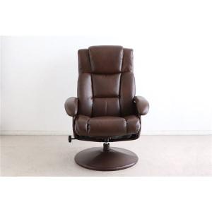 北欧風 パーソナルチェア/リビングチェア 【ブラウン】 幅68cm スチール