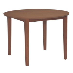円形 ダイニングテーブル/リビングテーブル (単品 ブラウン) 100×100cm 木製 脚付き (リビング ダイニング) |b04