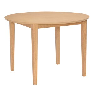 円形 ダイニングテーブル/リビングテーブル (単品 ナチュラル) 100×100cm 木製 脚付き (リビング ダイニング) |b04