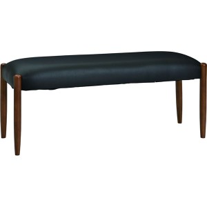 ダイニングベンチ/食卓椅子 (ブラウン) 幅110×奥行36×高さ46cm PVC 木製 組立品 (リビング 在宅ワーク テレワーク) |b04