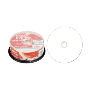 (まとめ) マクセル 録画用DVD-RW 120分1-2倍速 ホワイトワイドプリンタブル スピンドルケース DW120WPA.20SP 1パック(20枚) (×10セット)