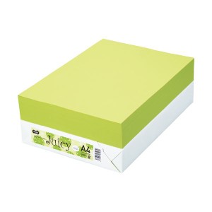 TANOSEE カラーペーパー Juicy ライム A4 500枚 (×10セット) |b04