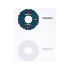 クリヤーポケット クリアポケット CD・CD-ROM用 A4タテ 2・3・4穴 5枚 (×10セット) |b04