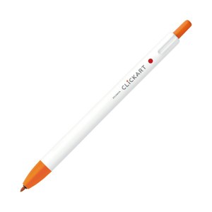 （まとめ）ゼブラ ノック式水性カラーペン クリッカート オレンジ WYSS22-OR 1本 (×100セット) |b04