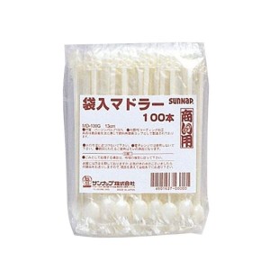 (まとめ) マドラー/使い捨て食器 (袋入り 100本入) アウトドア パーティー 商い用 業務用 (×50個セット) |b04