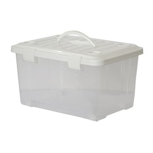 (まとめ) フリーボック/収納ボックス (幅50cm) プラスチック製 ハンドル＆コロ付き 『プロフィックス』 (×8個セット) |b04