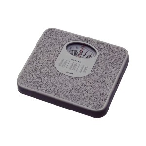 体重計/ヘルスメーター (アナログ) コンパクト 電池交換不要 点調節つまみ付き ストーンホワイト |b04