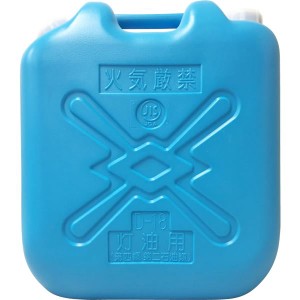 (まとめ) 灯油缶/灯油用ポリタンク (青 18L) ベーシックサイズ キャップ口径：50mm JISマーク付き (6個セット ) |b04