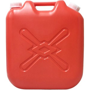 (まとめ) 灯油缶/灯油用ポリタンク (赤 18L) ベーシックサイズ キャップ口径：50mm JISマーク付き (6個セット ) |b04