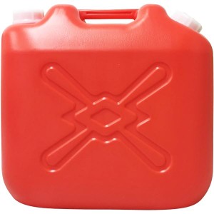(まとめ) 灯油缶/灯油用ポリタンク (赤 20L) ワイド キャップ口径：50mm JISマーク付き (4個セット ) |b04