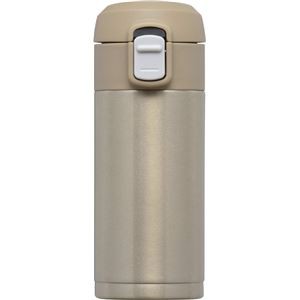 (30個セット) スリム ステンレスボトル/水筒 (200ml ゴールド) 幅約5.8cm ワンタッチ栓 保温 保冷対応 『オミット』 |b04