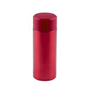 (30個セット) スリム 水筒/ステンレスボトル (200ml レッド) スクリュー栓 真空断熱構造 抗菌剤プラス オミット |b04