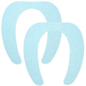 吸着式 便座カバー/トイレカバー (ブルー 2組入 3個セット) 幅10cm 洗える レック ぴたQ 吸着べんざシート (お手洗い) |b04