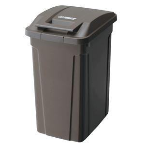 (10個セット) ゴミ箱 ダストボックス 約幅31.5cm 45L ブラウン 屋外用 ロック式 ふた付き SPハンドル付き プラスチック 店舗 |b04