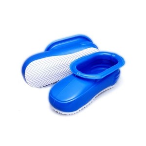 バスブーツ/お風呂スリッパ (ブルー 3個セット) 約長さ28×高さ10.5cm クッション性 ビッグマンブーツ (掃除用品) |b04