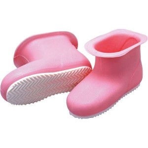 バスブーツ/お風呂スリッパ (ピンク 3個セット) 約長さ26×高さ14cm クッション性 カレンナブーツ (掃除用品) |b04