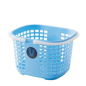 (3個セット) 不動技研 Uバスケット ブルー （洗濯かご おもちゃ 収納 カゴ 持ち手 付き） |b04