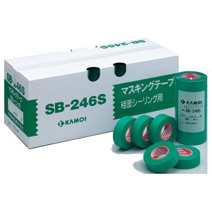 粗面サイディングボード用マスキングテープ SB-246S 18mm×18m 緑色(70巻入) |b04