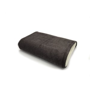 消臭機能付き 枕カバー (同色2枚セット チャコール) 約32×52cm 枕サイズ63×43cm迄対応 綿混 日本製 『エアーかおる』 |b04