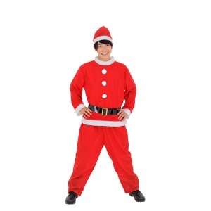 (クリスマスコスプレ)サンタさん/衣装 (メンズ用) トップス・パンツ・ベルト・帽子 (イベント 仮装 店頭販促) |b04