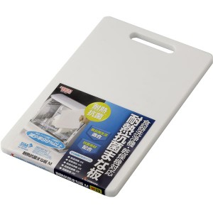 耐熱 抗菌まな板/キッチン用品 (Mサイズ) 32×20×1.2cm ホワイト 食洗機・乾燥機対応 『HOME＆HOME』 |b04