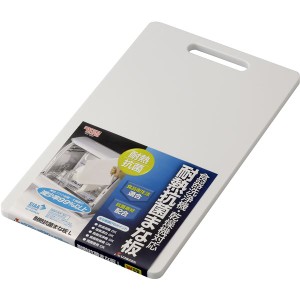 耐熱 抗菌まな板/キッチン用品 (Lサイズ) ホワイト 37×22×1.2cm 食洗機・乾燥機対応 |b04