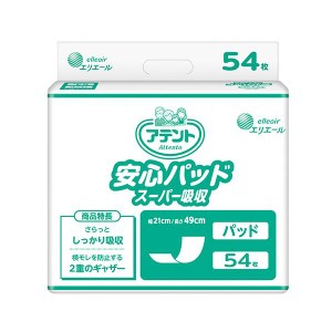 （まとめ） 大王製紙 アテント安心パッドスーパー吸収 54枚 1P (×3セット) |b04