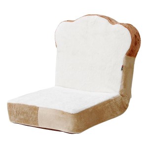 食パン 座椅子/パーソナルチェア (1人掛け) 幅45cm 低反発ウレタン リクライニング スチールパイプ (リビング) |b04