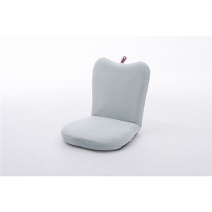 アップル 座椅子/パーソナルチェア (1人掛け ブルー) 幅41cm リクライニング スチールパイプ 日本製 (リビング) |b04