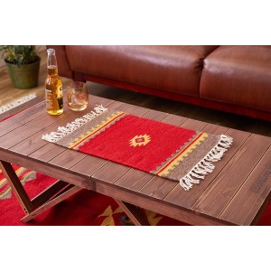 テーブルマット 約32×45cm レッド アンシュ ウール100％ 手織りウールのキリム ダイニング キッチン キッチングッズ |b04