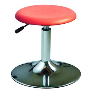 丸椅子/パーソナルチェア (オレンジ×クロームメッキ) 幅385mm 日本製 スチール |b04