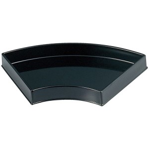 扇流盛器/和食器 (黒 TA) 275×140×30mm 日本製 (和食 レストラン 居酒屋 店舗 お店) |b04