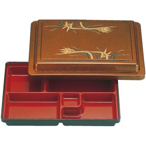 尺1 長手レインボー弁当/和食器 (梨地蘭 A) 341×249×75mm 日本製 (和食 レストラン 居酒屋 店舗 お店) |b04